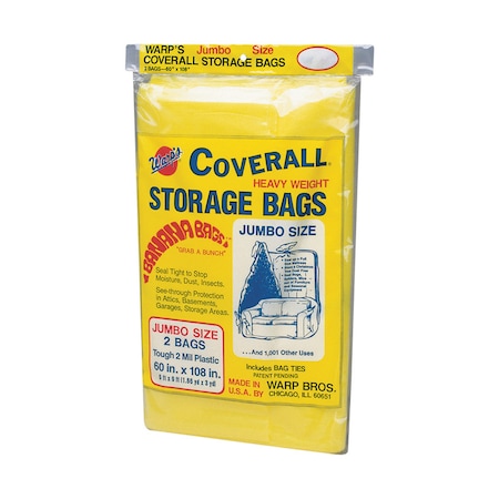 Warps Warp's Jumbo Yellow Storage Bag, PK2 CB-60